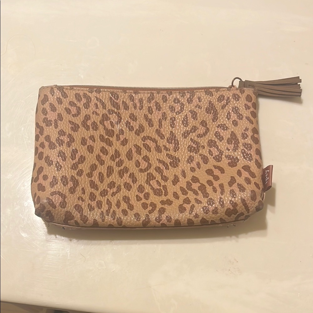 Leopard Print Clutch Bag